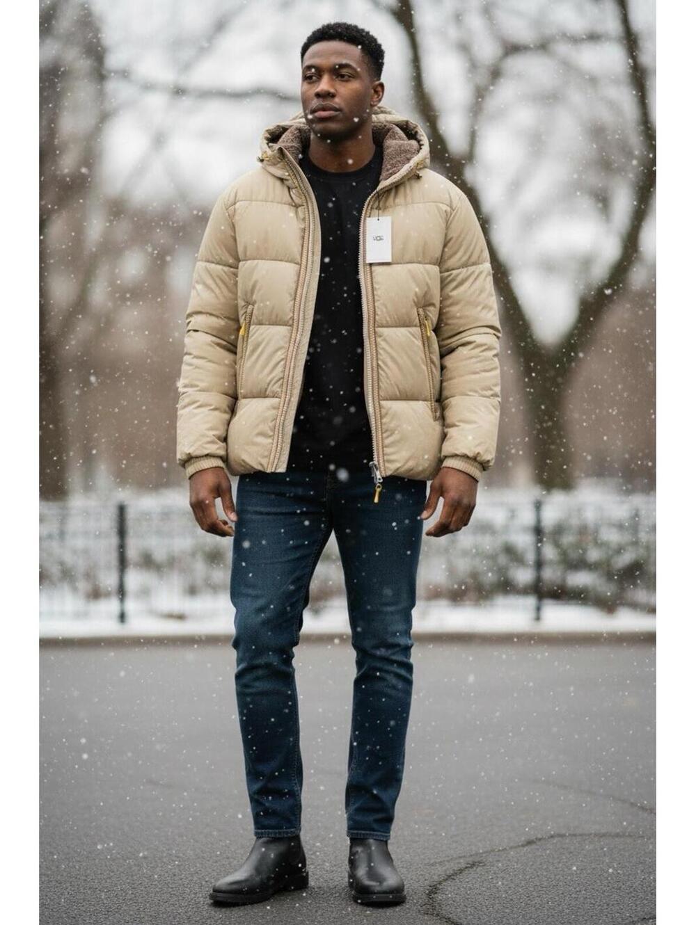 $248 UGG MENS XAYDEN UGGBRAID PUFFER JACKET NWT SZ MEDIUM